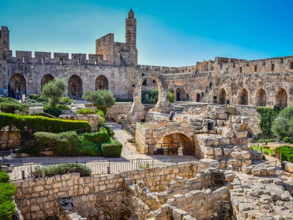 Roins of the tower of David